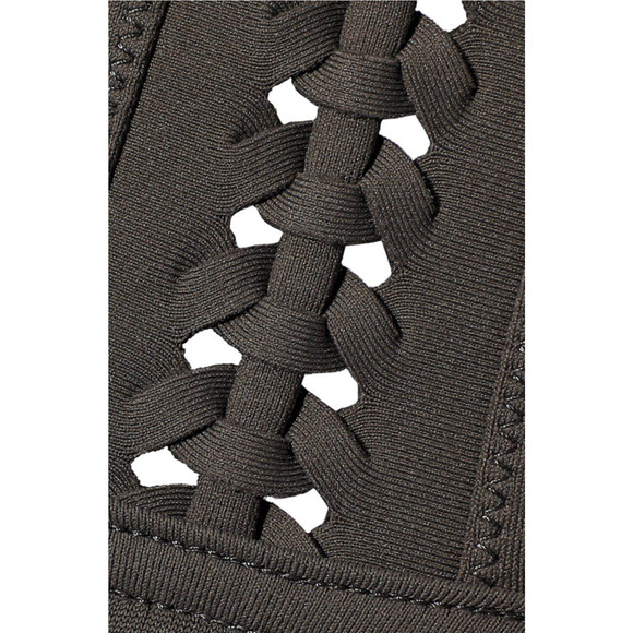 NWT Eres Close Up Mirella Braid Trimmed Swimsuit Shammy Brown France Designer - Picture 4 of 9